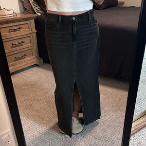 Women's Black Denim Skirt